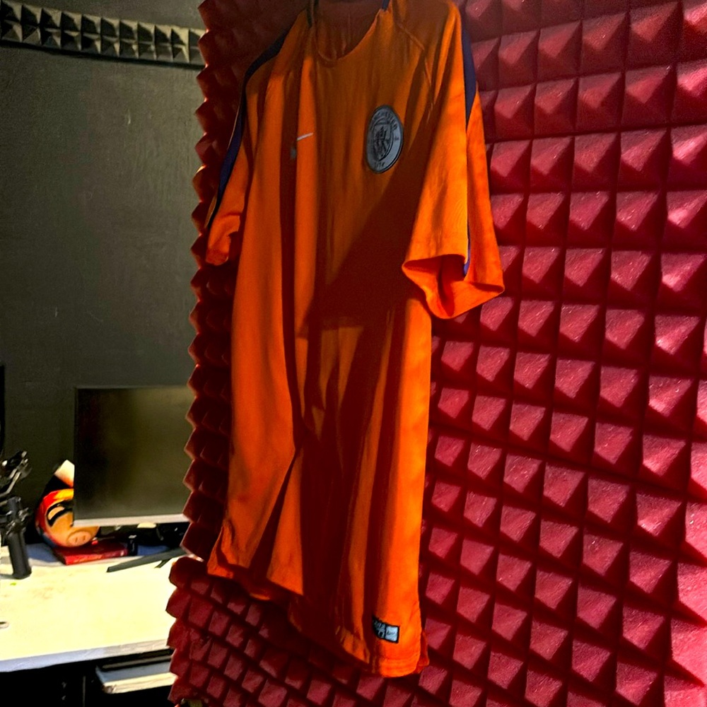 Nike Authentic Jersey authentic orange and silver and purple seal for a MCC